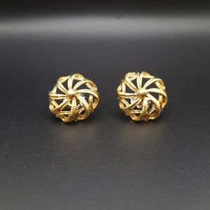 Gold-Tone Vintage Earrings
